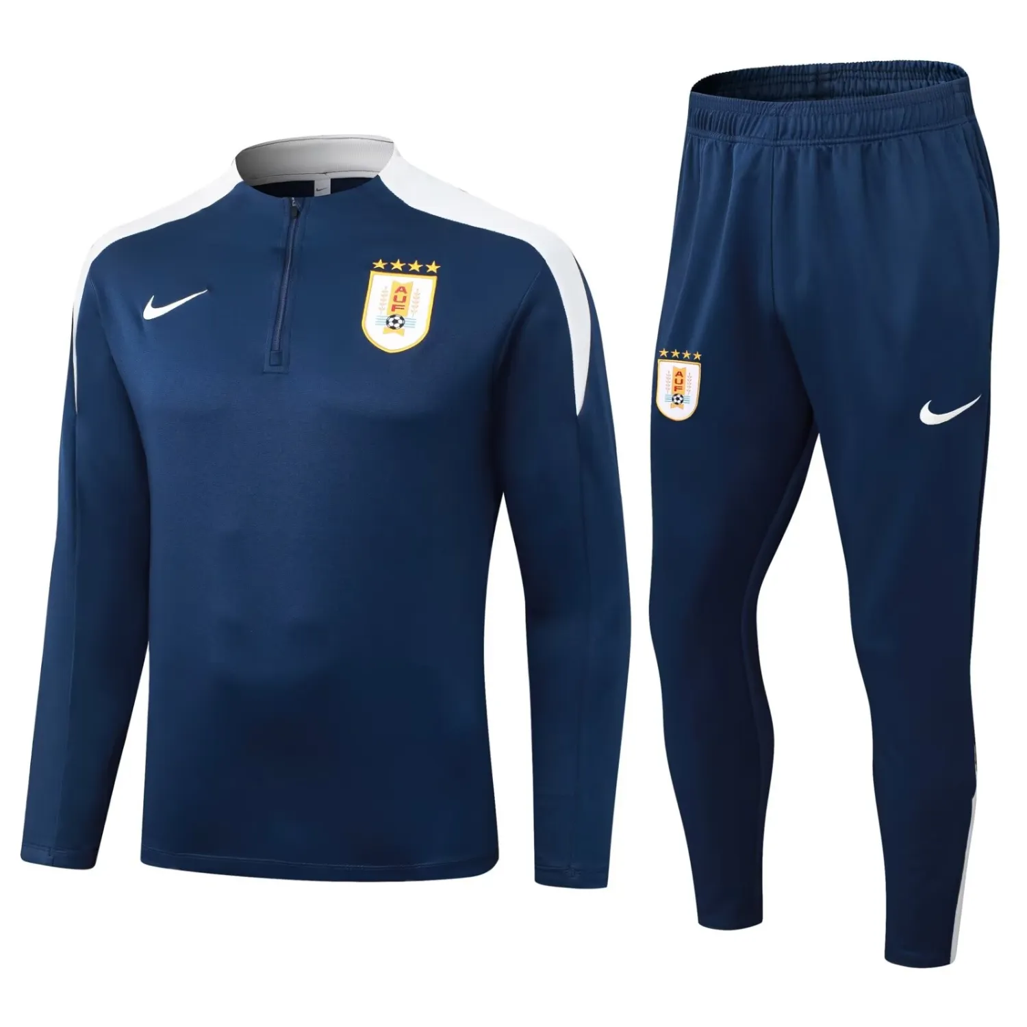 Uruguay férfi melegítő mellig zippzáras pulóverrel 2026 ×sötétkék×