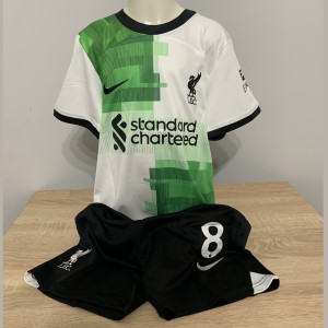 Liverpool gyerek mez+nadrág 2023/24×vendég-SZOBOSZLAI #8× S