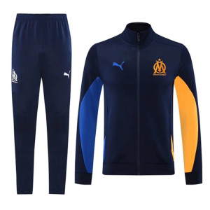 Olympique Marseille férfi teljes zippzáras pulóverrel 2024/25 ×sötétkék×