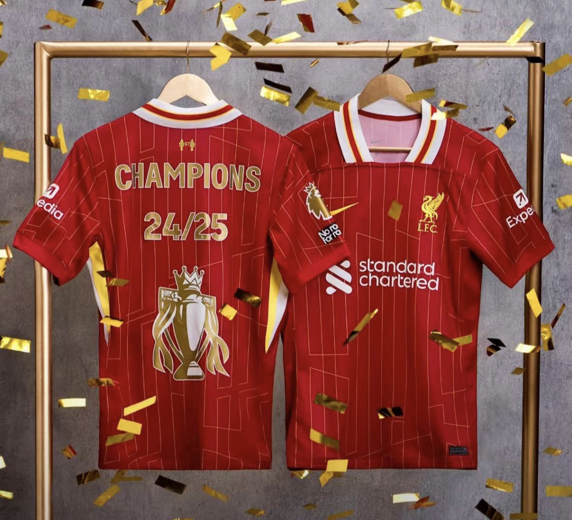 Liverpool férfi szurkolói mez 2024/25 ×Bajnoki cím ceremónia×