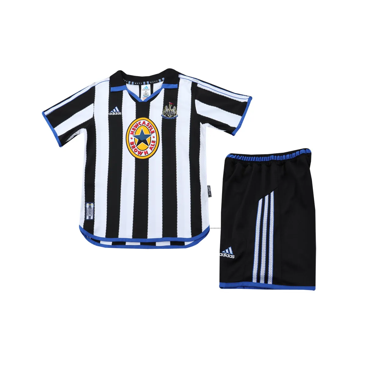 Newcastle United gyerek Retro mez+nadrág 1999/2000 ×hazai×