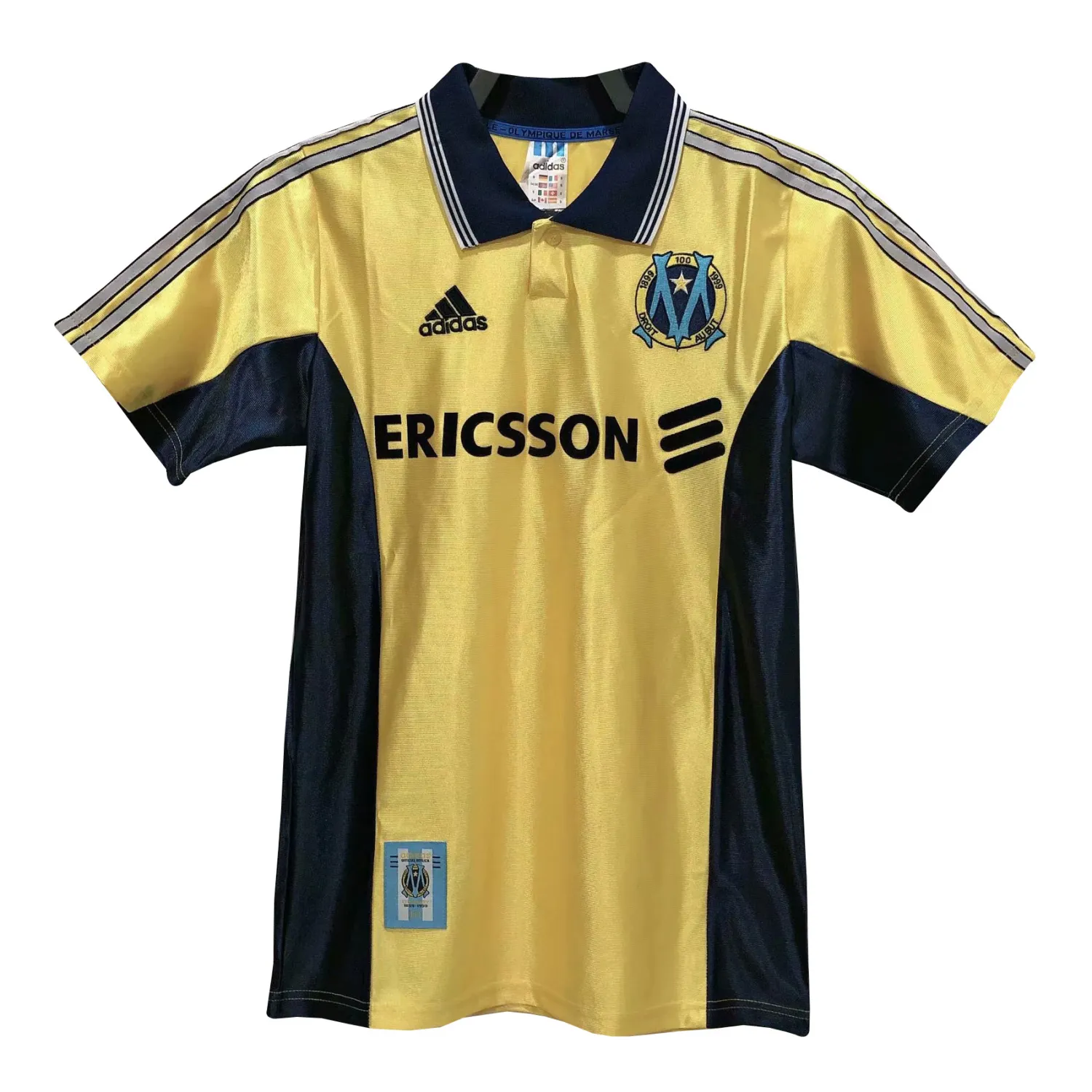 Olympique Marseille férfi Retro mez 1998/99 ×vendég×